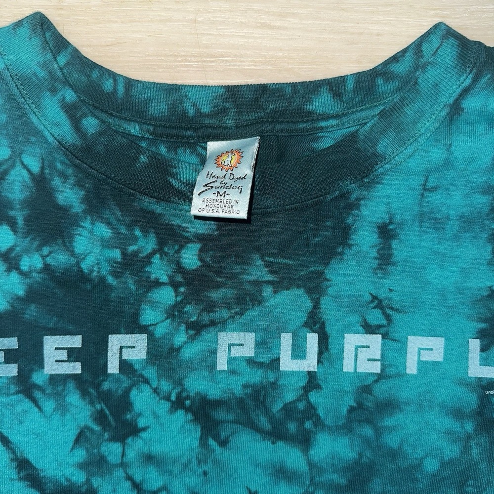 Vtg 2005 Deep Purple‎ Tour Concert T Shirt Size M Machine Head Y2K Tie-Dye Retro - Picture 5 of 8
